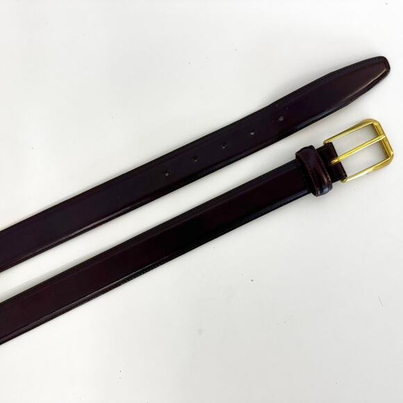 Coach Vintage Polished Cowhide Leather Belt Dark Brown Men’s 36" (90cm) 3931 - Picture 4 of 12